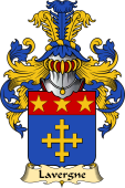 French Family Coat of Arms (v.23) for Lavergne