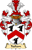 English Coat of Arms (v.23) for the family Topham