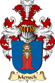 v.23 Coat of Family Arms from Germany for Mensch