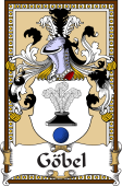 German Coat of Arms Wappen Bookplate  for Göbel