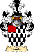 English Coat of Arms (v.23) for the family Stanton or Staunton
