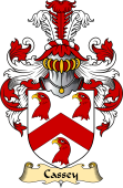English Coat of Arms (v.23) for the family Cassey