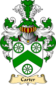English Coat of Arms (v.23) for the family Carter