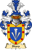 English Coat of Arms (v.23) for the family Sharp