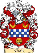 English or Welsh Family Coat of Arms (v.23) for Clark