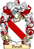 English or Welsh Family Coat of Arms (v.23) for Duvall (Ref Berry)