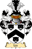 English Coat of Arms (v.23) for the family Lee