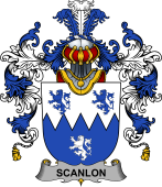 Irish Family Coat of Arms (v.25b) Scanlon or O'Scanlan
