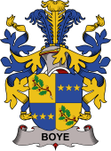 Coat of arms used by the Danish family Boye