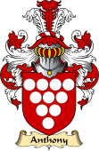 English Coat of Arms (v.23) for the family Anthony