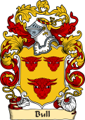 English or Welsh Family Coat of Arms (v.23) for Bull
