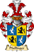 v.23 Coat of Family Arms from Germany for Pfaffinger