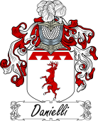 Araldica Italiana Coat of arms used by the Italian family Danielli