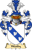 English Coat of Arms (v.23) for the family Westby