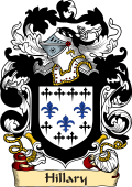 English or Welsh Family Coat of Arms (v.23) for Hillary