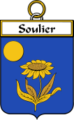 French Coat of Arms Badge for Soulier