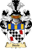 English Coat of Arms (v.23) for the family Steel (e)