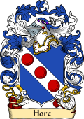 English or Welsh Family Coat of Arms (v.23) for Hore (or Horem)