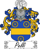 Araldica Italiana Coat of arms used by the Italian family Pelli