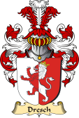 v.23 Coat of Family Arms from Germany for Dresch