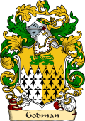 English or Welsh Family Coat of Arms (v.23) for Godman (Surrey 1579)