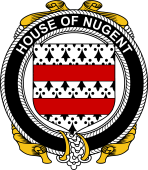 Irish Coat of Arms Badge for the NUGENT family