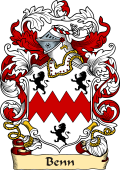 English or Welsh Family Coat of Arms (v.23) for Benn (London)