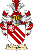 English Coat of Arms (v.23) for the family Bellingham I