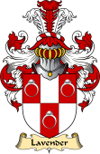 English Coat of Arms (v.23) for the family Lavender