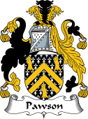 English Coat of Arms for the family Pawson