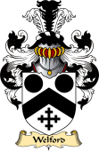English Coat of Arms (v.23) for the family Welford