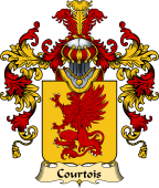 French Family Coat of Arms (v.25) Courtois