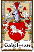 German Coat of Arms Wappen Bookplate  for Gabelman