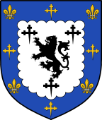 English Family Shield for Levett or Leavett