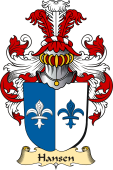v.23 Coat of Family Arms from Germany for Hansen