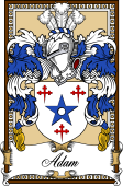 Scottish Coat of Arms Bookplate for Adam