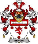 Irish Family Coat of Arms (v.25b) Bergin or O'Bergin