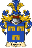 French Family Coat of Arms (v.23) for Porte ( de la)