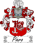 Araldica Italiana Coat of arms used by the Italian family Piero