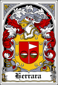Spanish Coat of Arms Bookplate for Herrara