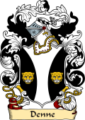 English or Welsh Family Coat of Arms (v.23) for Denne (or Den Kent)