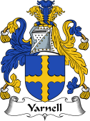 English Coat of Arms for the family Yarnell