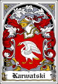 Polish Coat of Arms Bookplate for Karwatski