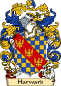 English or Welsh Family Coat of Arms (v.23) for Harward (Worcestershire and Cornwall)