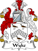 English Coat of Arms for the family Wyke