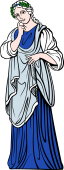 Gods and Goddesses Clipart image: Polihymnia Muse