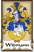 German Coat of Arms Wappen Bookplate  for Widmann