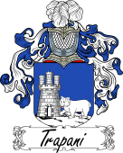 Araldica Italiana Coat of arms used by the Italian family Trapani