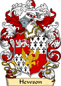 English or Welsh Family Coat of Arms (v.23) for Hewson (Brunswick-Square)