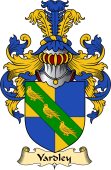 English Coat of Arms (v.23) for the family Yardeley or Yardley
